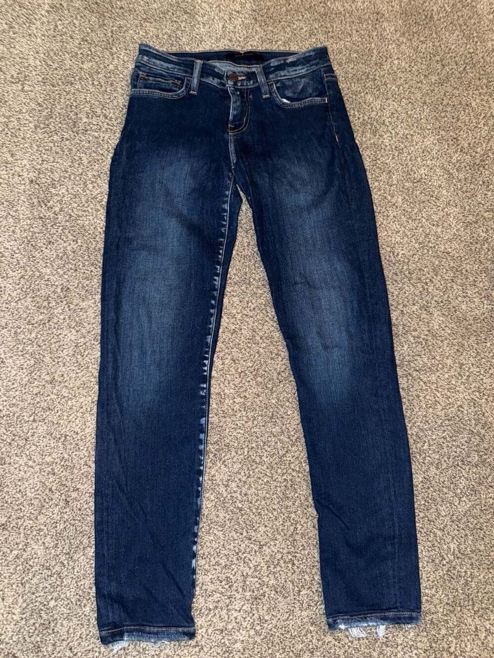 Flying Monkey Low Rise Ankle Skinny Jeans Dark Wash
